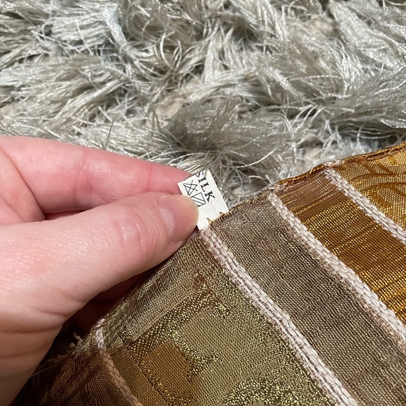 FENDI - Silk Brown Scarf - Picture 5 of 6